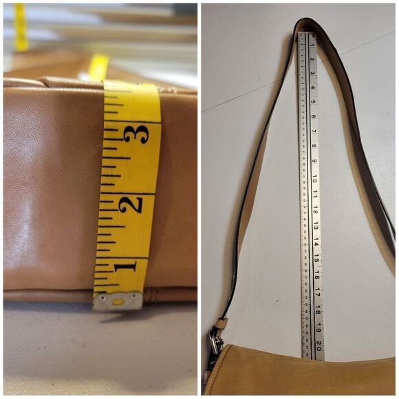 Coach Legacy Leather Turnlock Convertible Purse Tan F15170 Crossbody Shoulder - Picture 12 of 16